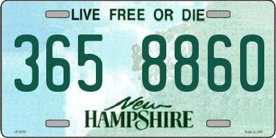 NH license plate 3658860