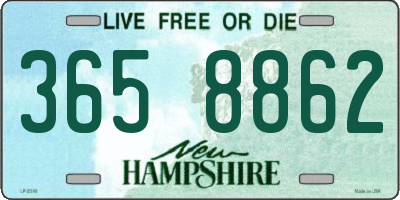 NH license plate 3658862