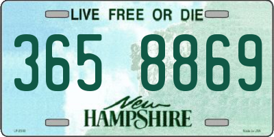 NH license plate 3658869