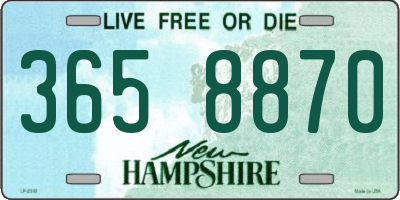 NH license plate 3658870