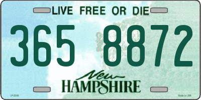 NH license plate 3658872
