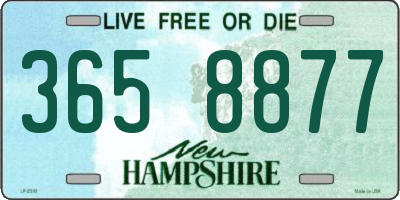 NH license plate 3658877