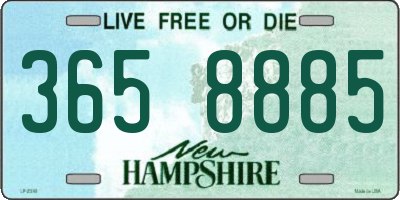 NH license plate 3658885