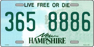 NH license plate 3658886