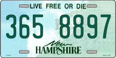 NH license plate 3658897