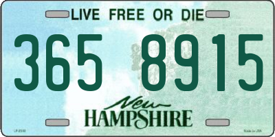 NH license plate 3658915