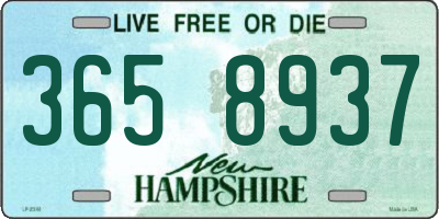 NH license plate 3658937