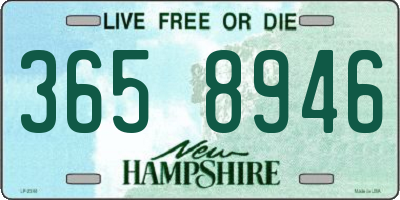 NH license plate 3658946