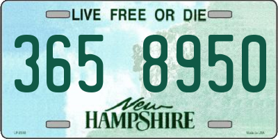 NH license plate 3658950