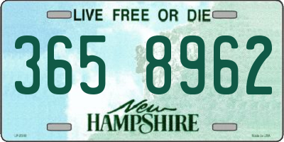 NH license plate 3658962