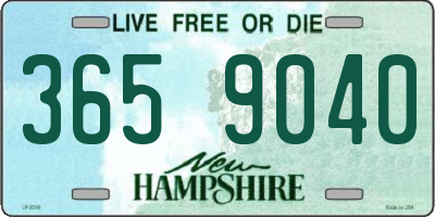 NH license plate 3659040