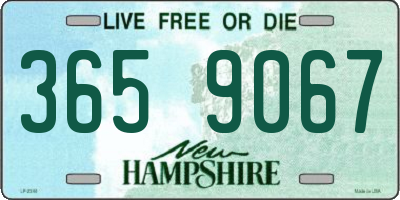 NH license plate 3659067