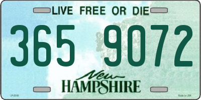NH license plate 3659072