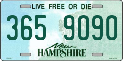 NH license plate 3659090