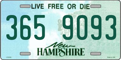 NH license plate 3659093