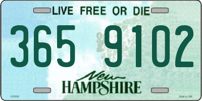 NH license plate 3659102