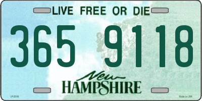 NH license plate 3659118