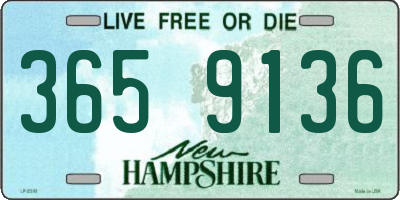 NH license plate 3659136