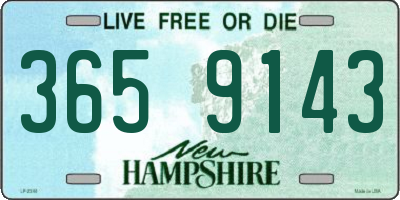 NH license plate 3659143