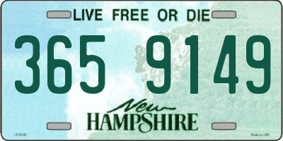 NH license plate 3659149