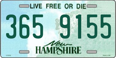 NH license plate 3659155