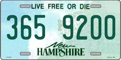NH license plate 3659200