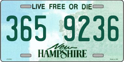 NH license plate 3659236