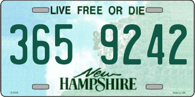 NH license plate 3659242