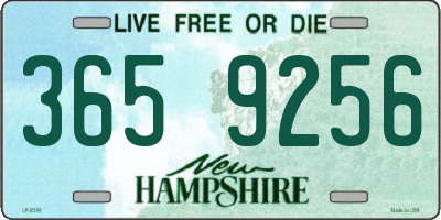 NH license plate 3659256