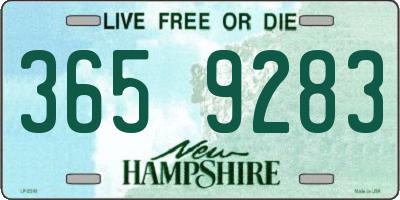 NH license plate 3659283