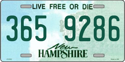 NH license plate 3659286