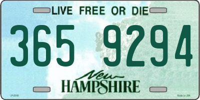 NH license plate 3659294