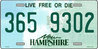 NH license plate 3659302
