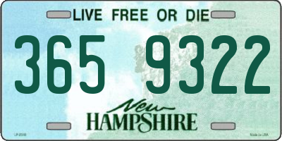 NH license plate 3659322