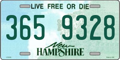 NH license plate 3659328