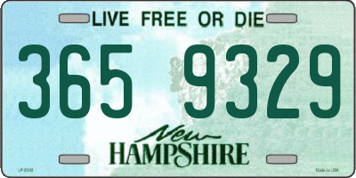 NH license plate 3659329