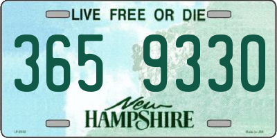 NH license plate 3659330