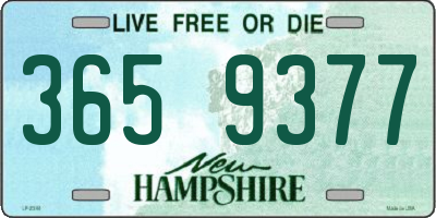 NH license plate 3659377