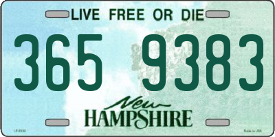 NH license plate 3659383