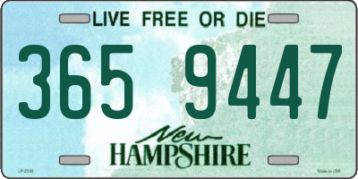 NH license plate 3659447
