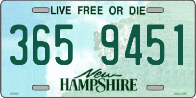 NH license plate 3659451
