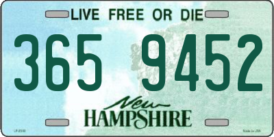 NH license plate 3659452