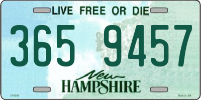 NH license plate 3659457