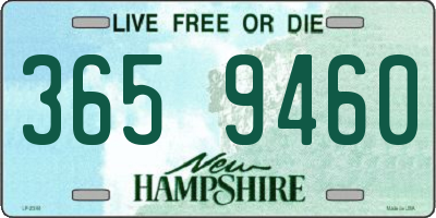 NH license plate 3659460