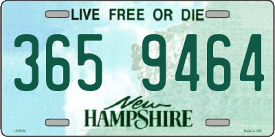NH license plate 3659464