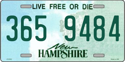 NH license plate 3659484