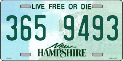 NH license plate 3659493
