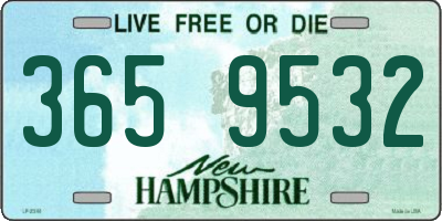NH license plate 3659532