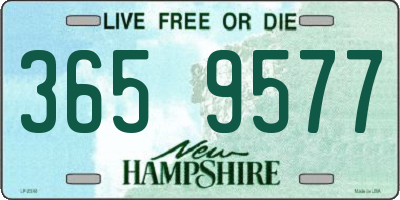 NH license plate 3659577