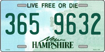 NH license plate 3659632